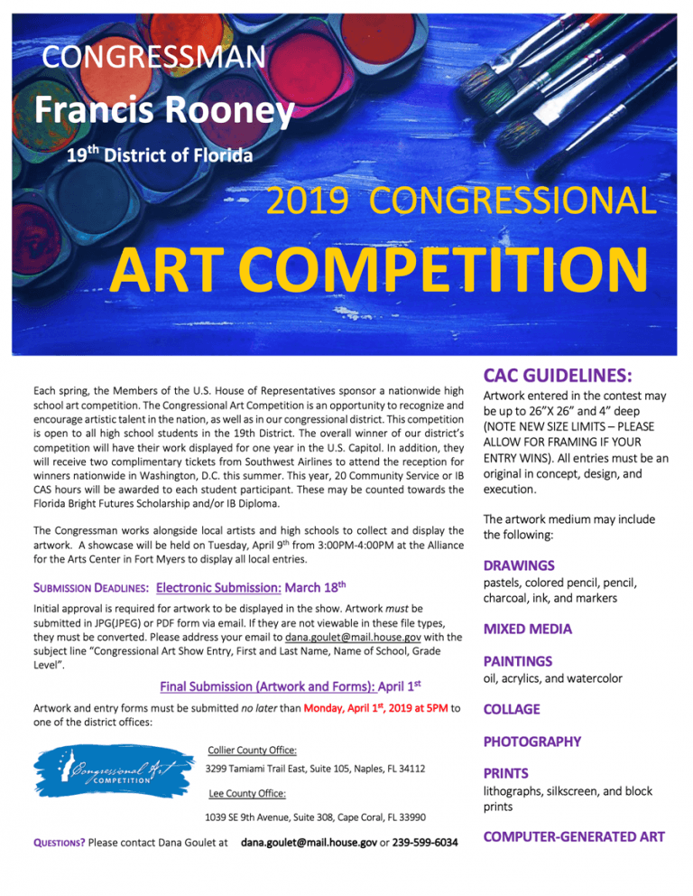 Congressional Art Competition 2019 Alliance for the Arts