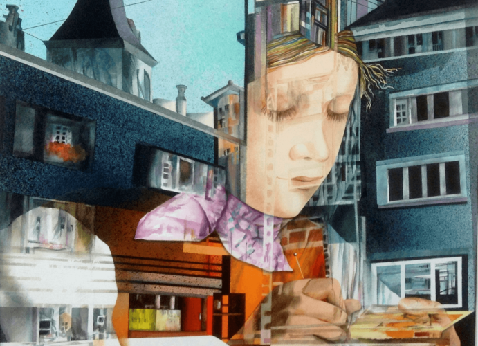 Reflections of Zurich II by Cheryl Fausel