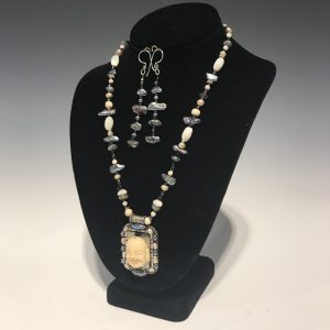 Buddah Necklace and Earring Set