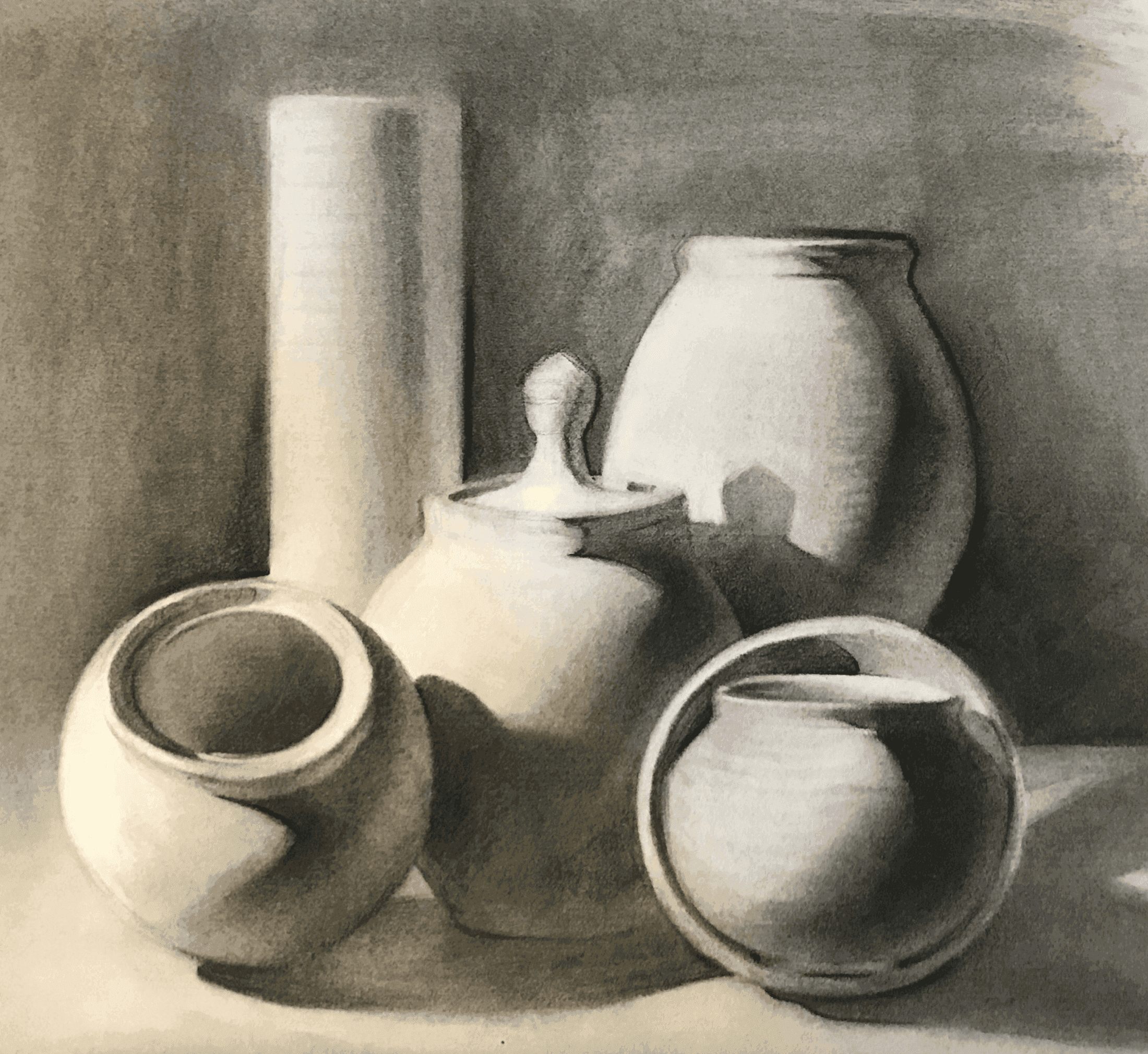 1-SESSION: ADULT BEGINNER'S CHARCOAL DRAWING WORKSHOP: HOW TO DRAW
